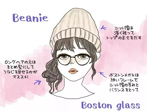 接地氣的小仙女一定要看看！冬天佩戴上帽子和眼鏡
