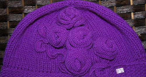 手工編織毛線帽子帶您織出復古花朵帽 手工編織毛線帽子帶您織出復古花朵帽